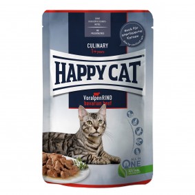 Happy Cat Tray Culinary Meat in Sauce Voralpen Rind