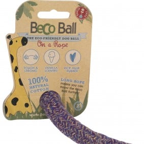 Beco Pets Beco Ball míček pro psy na laně, modrý