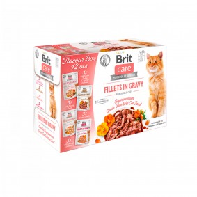 Brit Care Cat Flavour box-Fillets in Gravy